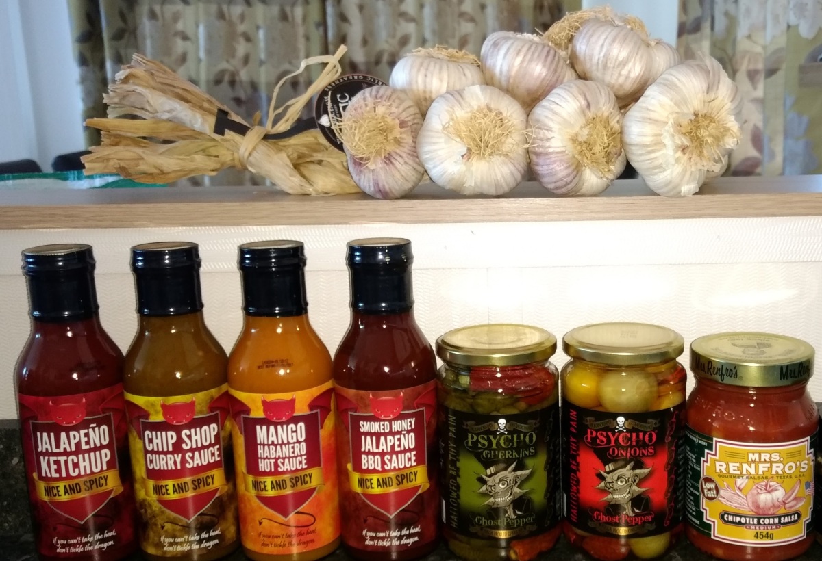 Garlic and chilli sauces